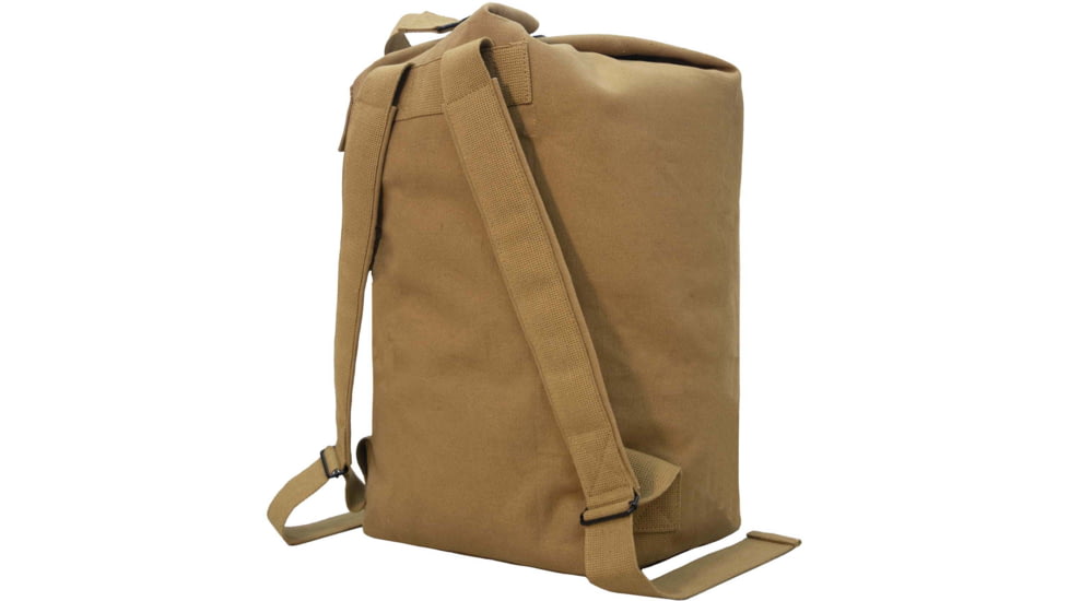 Rothco Nomad Canvas Duffle Backpack, Coyote Brown, 24850-CoyoteBrown