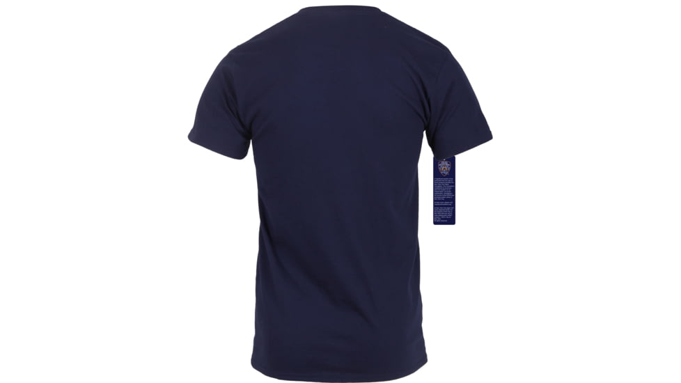 Rothco Officially Licensed FDNY T-Shirt, Mens, Navy Blue, Large, 6647-739