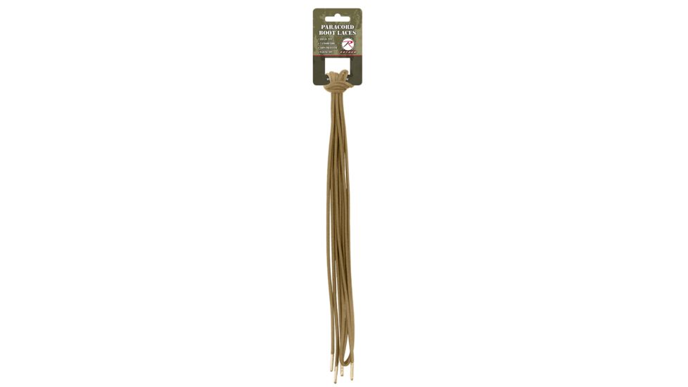 Rothco Paracord Boot Laces, Desert Tan, 72, 2149-DesertTan-72Inches