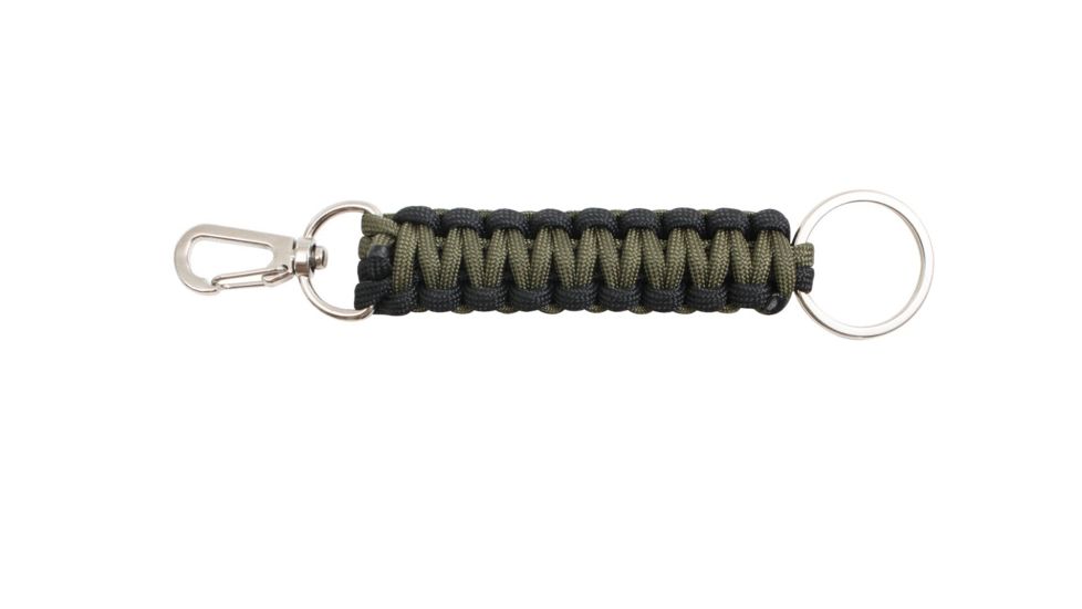 Rothco Paracord Keychain, Olive Drab/Black, 979-OliveDrabBlack