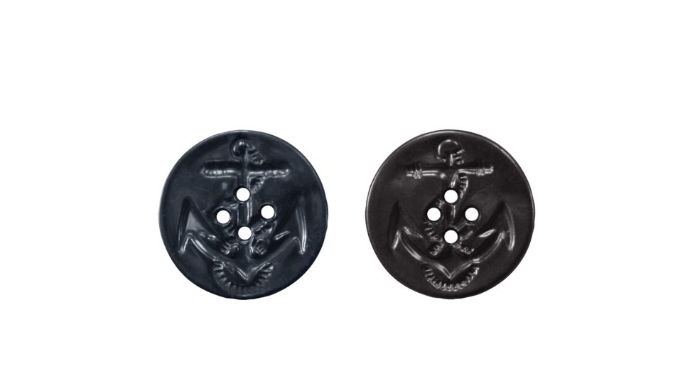 Rothco Peacoat Buttons, Black, 206-Black