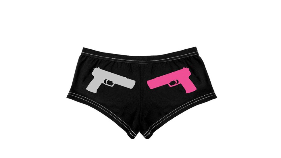 Rothco Pink Guns Booty Shorts &amp; Tank Top, Extra Small, 3704-Bottom-XS