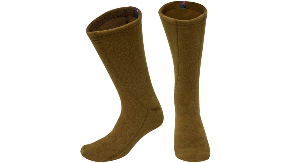 Rothco Polar Fleece Boot Liners, Coyote Brown, Medium, 3667-CoyoteBrown-M