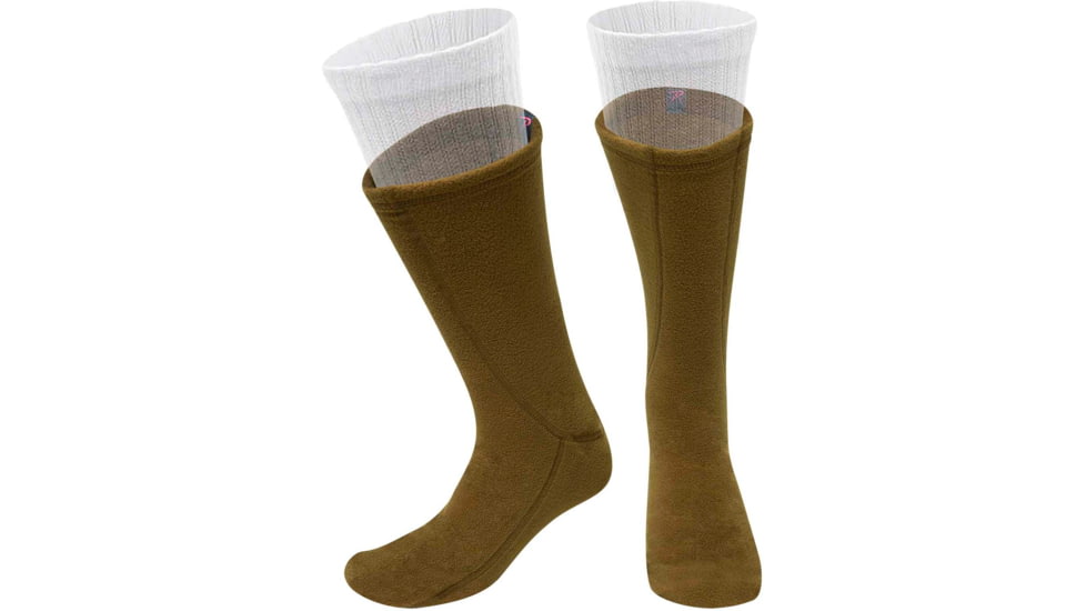 Rothco Polar Fleece Boot Liners, Coyote Brown, Medium, 3667-CoyoteBrown-M