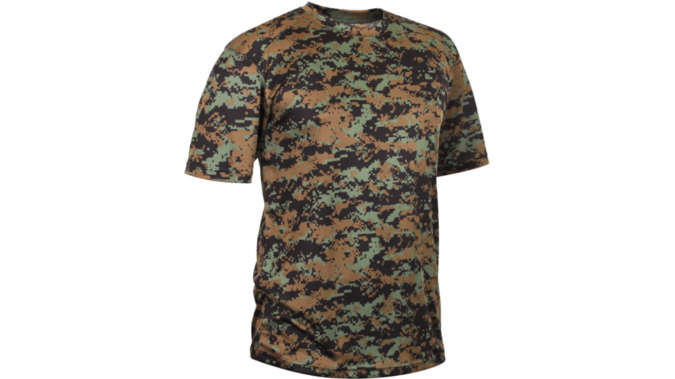 Rothco Polyester Performance T-Shirt, Mens, Woodland Digital Camo, Extra Large, 44020-041