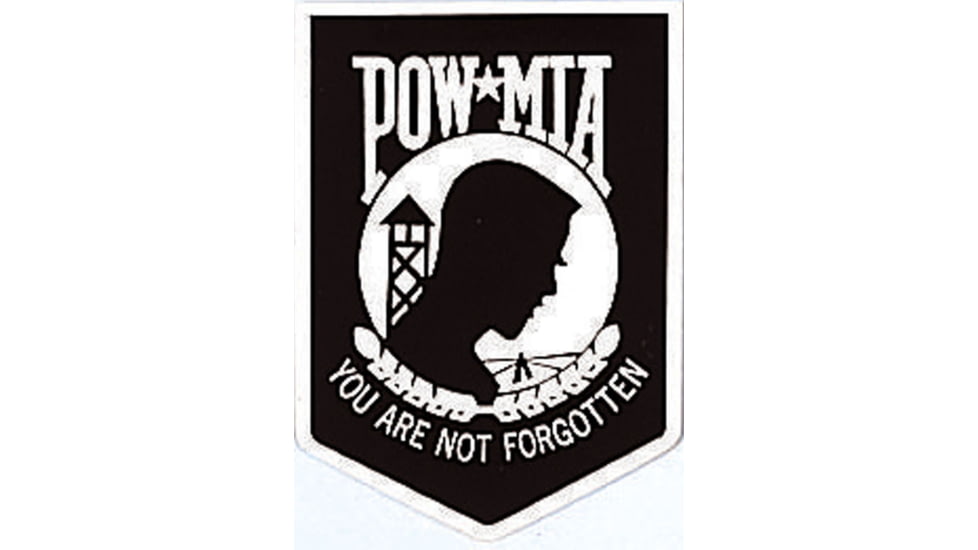 Rothco POW-MIA Decal, Black/White, 1699