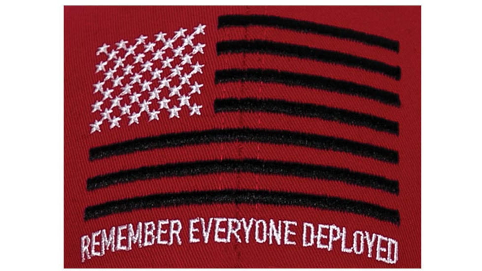 Rothco R.E.D. Remember Everyone Deployed Low Profile Cap - Mens, One Size, Red, 4964-Red