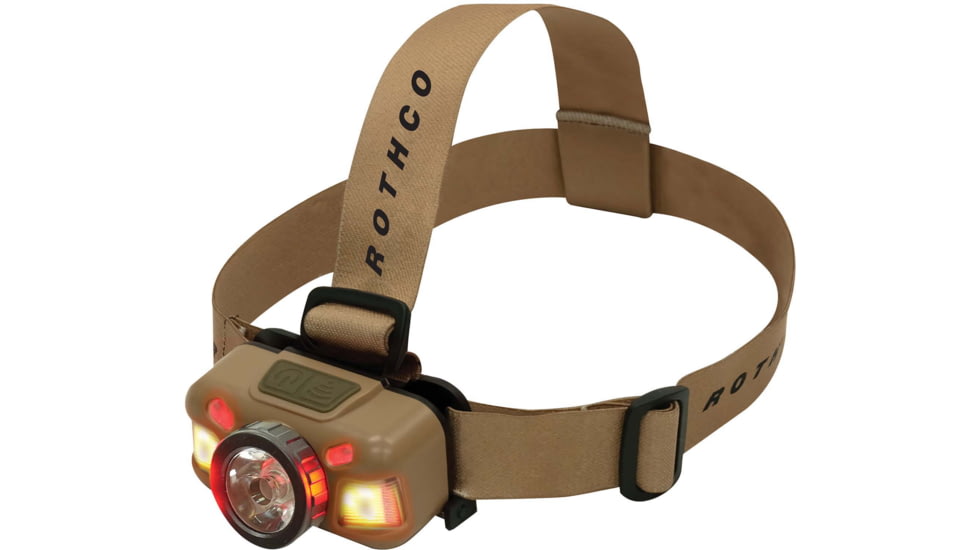 Rothco Rechargeable 600 Lumen LED Headlamp, Coyote Brown, 28560-CoyoteBrown