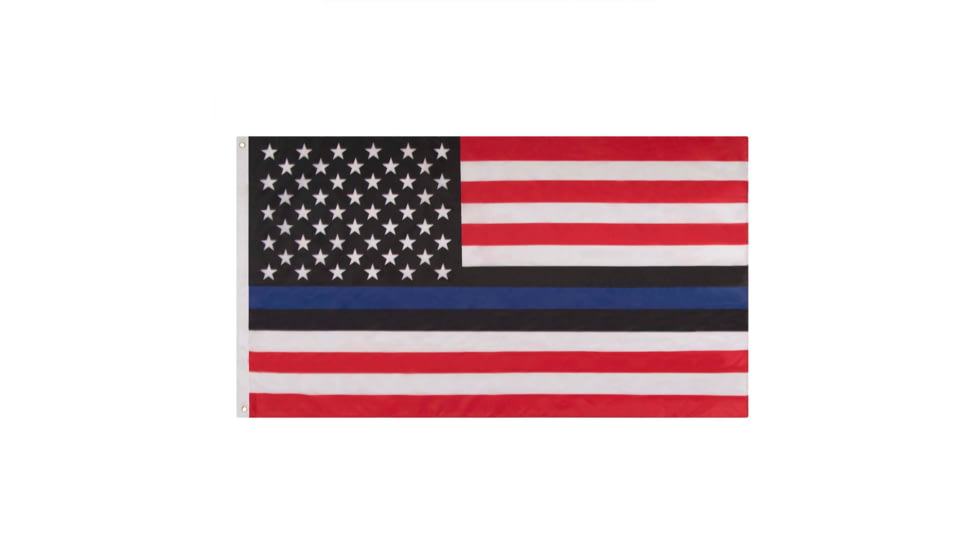 Rothco Red/White/Blue Thin Blue Line US Flag, 3ft x 5ft, 14458