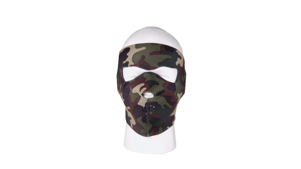 Rothco Reversible Neoprene Facemask, Woodland Camo, 2200-WoodlandCamo