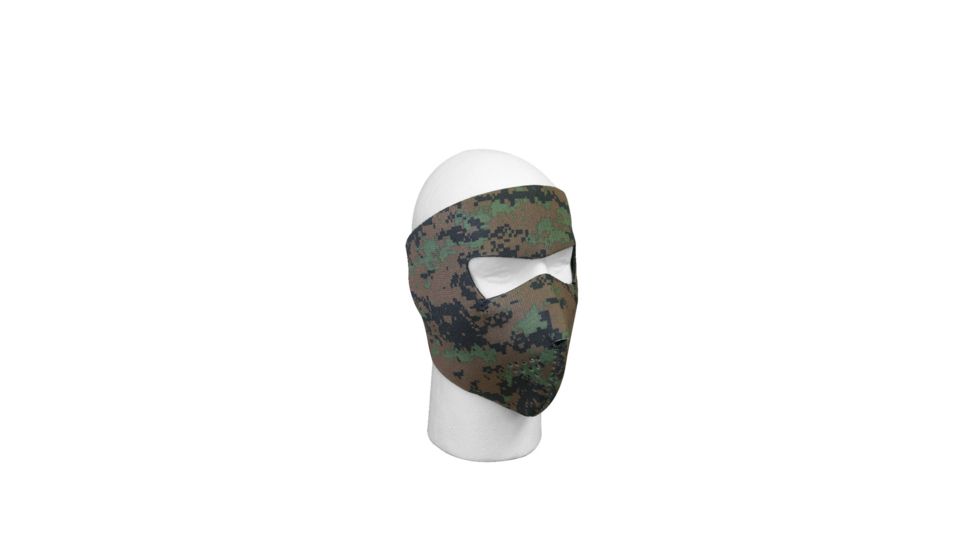 Rothco Reversible Neoprene Facemask, Woodland Digital Camo, 2212-WoodlandDigitalCamo