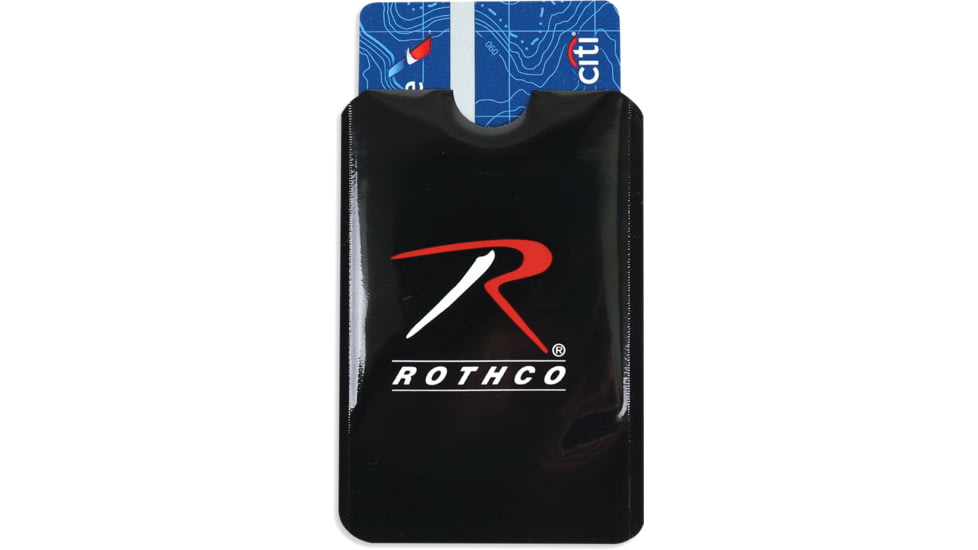 Rothco RFID Blocking Credit Card and Passport Sleeve, 12/Pack, Black, 1078