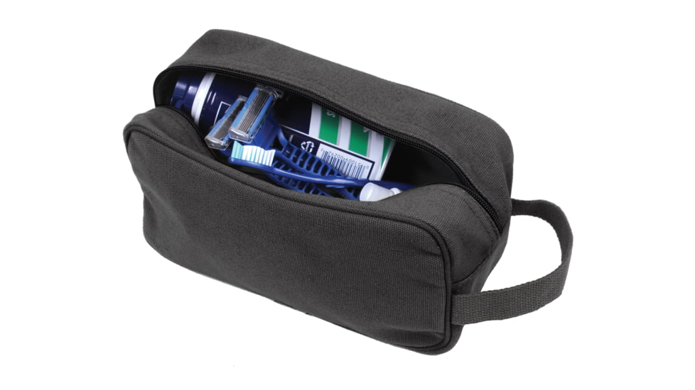 Rothco Rothco Canvas Travel Kit, Charcoal Grey, 81260
