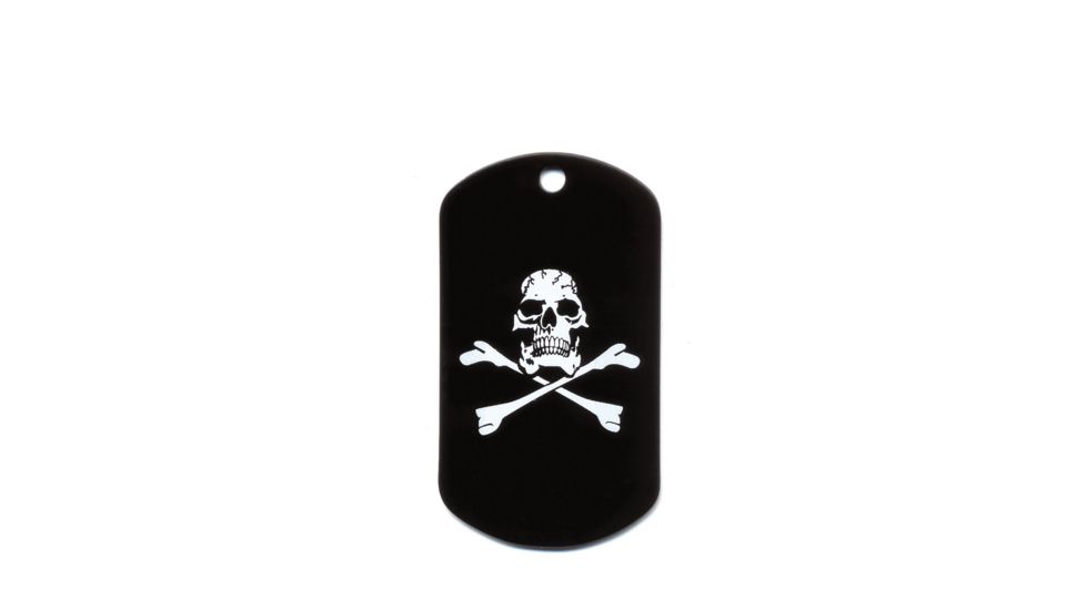 Rothco Screen Printed Dog Tags, 8594-SkullandCrossbones