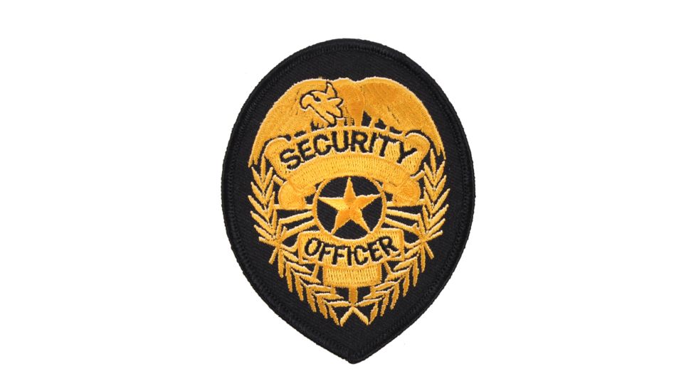 Rothco Security Patch, Black/Gold, 1507-BlackGold