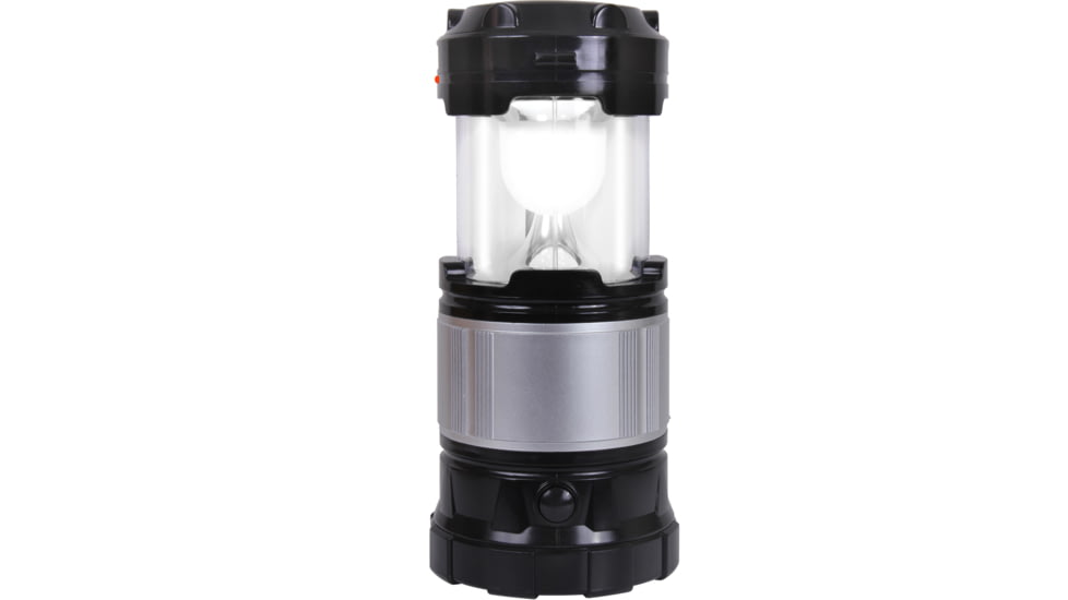 Rothco Solar 1x Rechargeable Alkaline 6x LED Lantern 1x LED Torch w/ Charger, Black/Gray, 2114