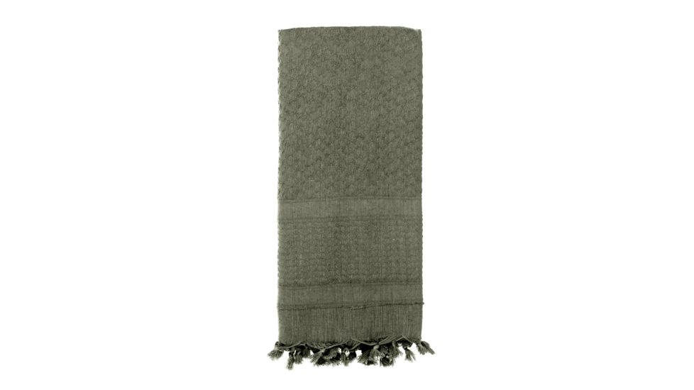 Rothco Solid Color Shemagh Tactical Desert Scarf, Foliage Green, 8637-FoliageGreen