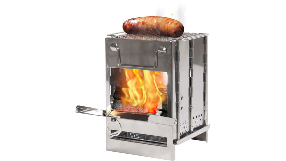 Rothco Stainless Steel Folding Camp Stove, Silver, 1856