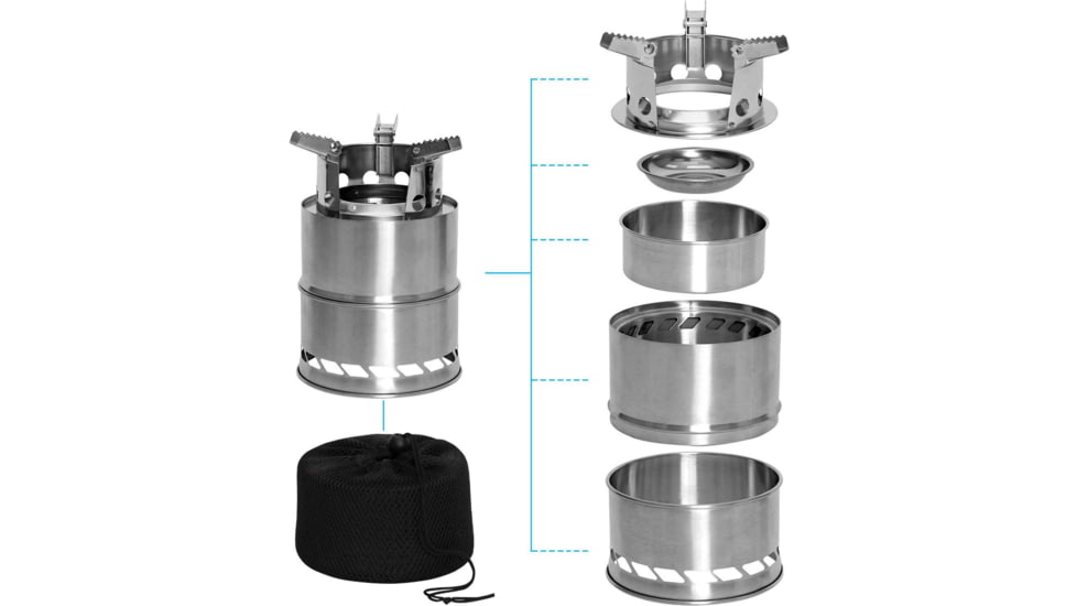 Rothco Stainless Steel Portable Camping / Backpacking Stove, 1.4lbs, 1519