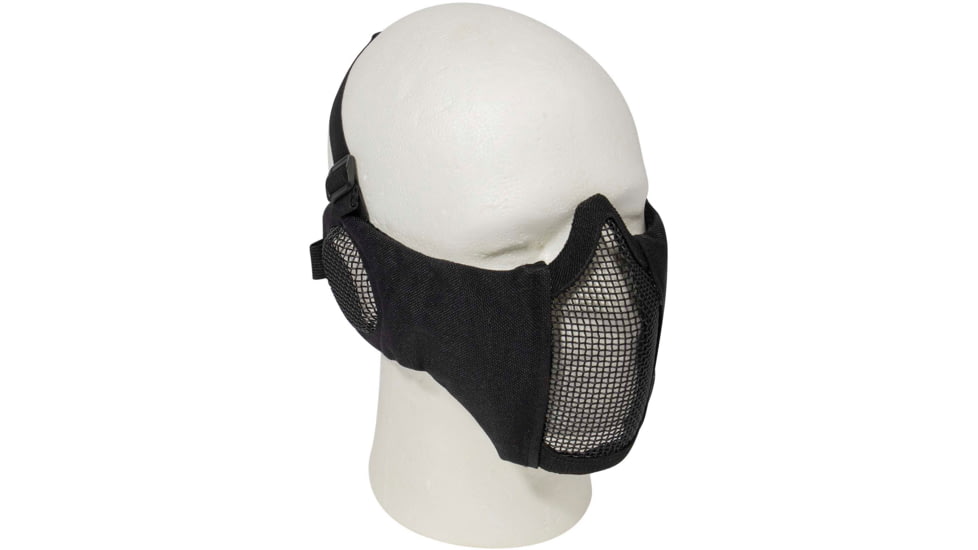 Rothco Steel Half Face Mask With Ear Guard - Black, 10857