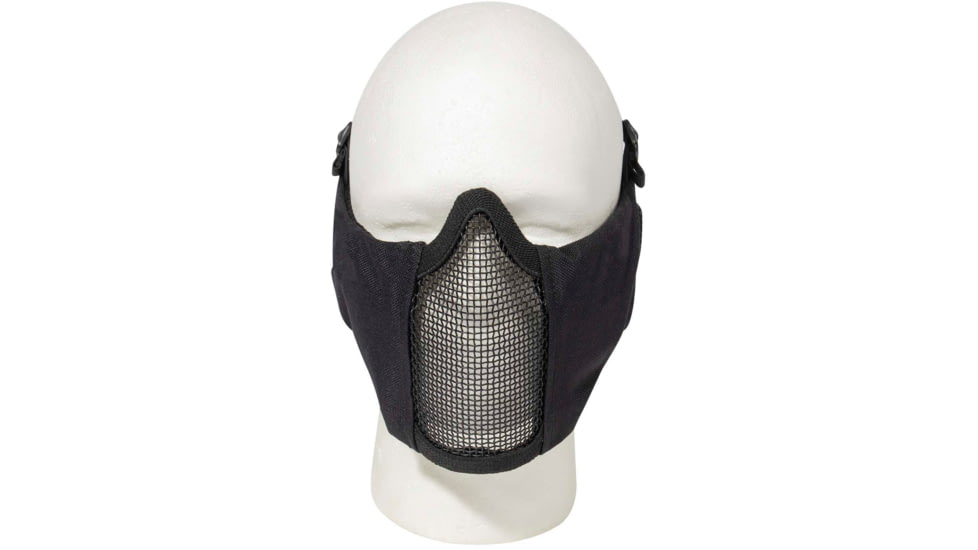 Rothco Steel Half Face Mask w/ Ear Guard, Black, 10857