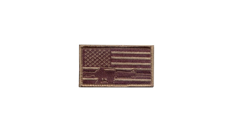 Rothco Subdued Flag &amp; Rifle Morale Patch, 72204