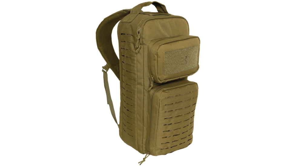 Rothco Tactical Single Sling Pack w/ Laser Cut MOLLE, Coyote Brown, 2235-CoyoteBrown