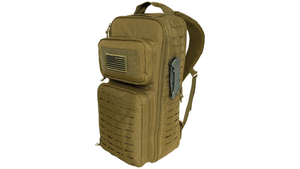 Rothco Tactical Single Sling Pack w/ Laser Cut MOLLE, Coyote Brown, 2235-CoyoteBrown