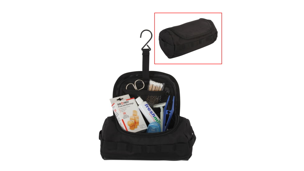 Rothco Tactical Toiletry Kit, Black, 9726-261