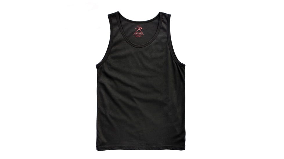 Rothco Tank Top, Black, L, 6602-Black-L