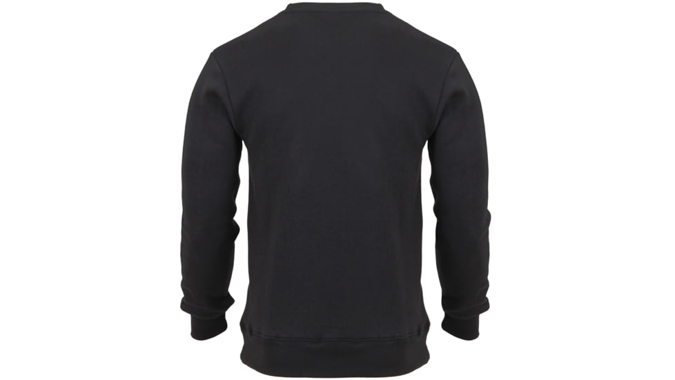Rothco Thin Blue Line Flag Crew Neck Sweatshirt, Mens, Black, 3XL, 2846
