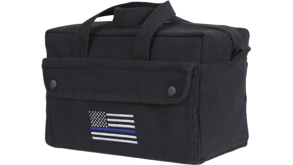 Rothco Thin Blue Line Mechanic Tool Bag, Black, 9101