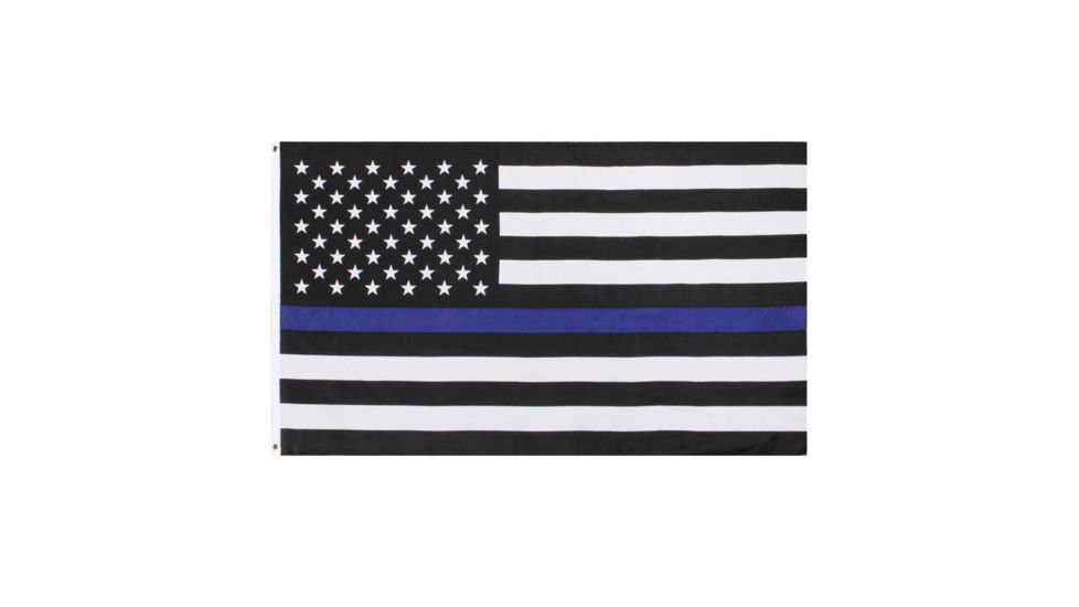 Rothco Thin Blue Line U.S. Flag, 3x5, 14455-3x5