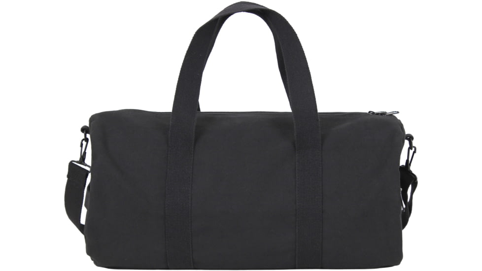 Rothco Thin Red Line Canvas Shoulder Duffle Bag, Black, 19 x 9, 2260