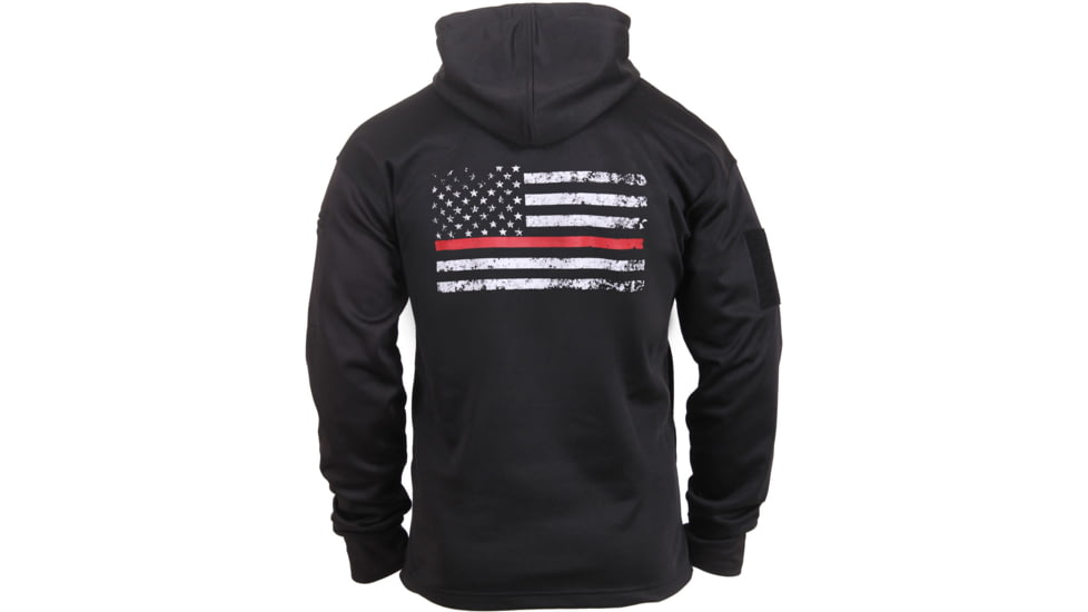 Rothco Thin Red Line Concealed Carry Hoodie, Small, 2066-S