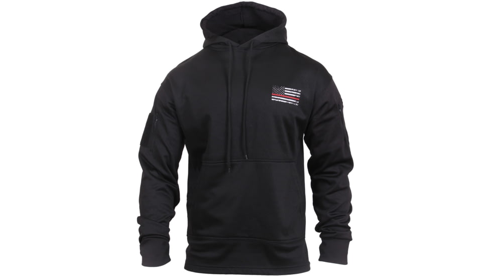 Rothco Thin Red Line Concealed Carry Hoodie, Small, 2066-S