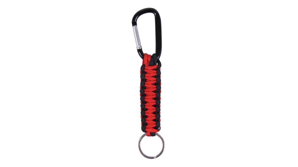 Rothco Thin Red Line Keychain With Carabiner, 9804
