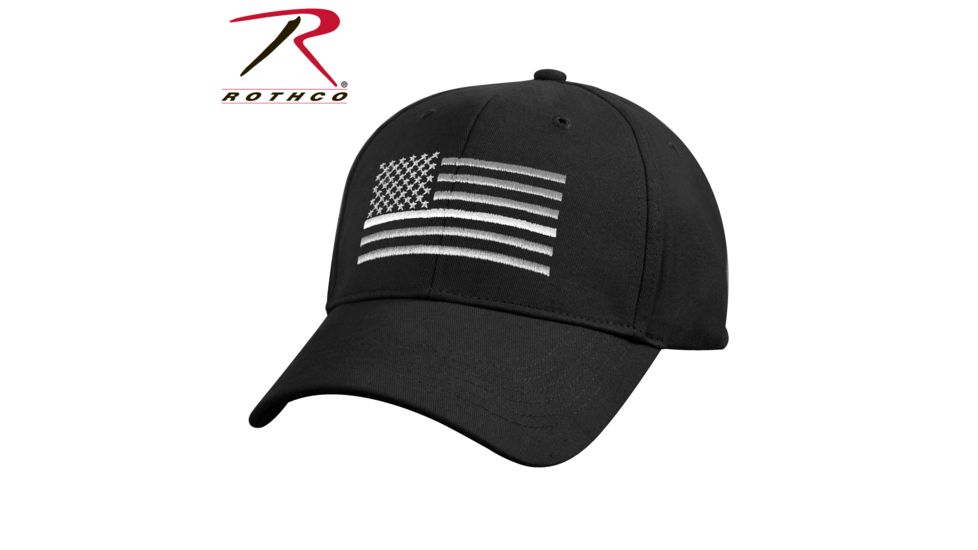 Rothco Thin White Line Flag Low Pro Cap, 7773