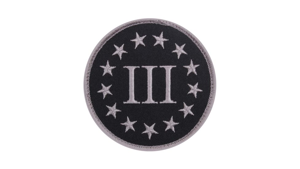 Rothco Three Percenter Patch, Bulk Packaging, 73199-BulkPackaging