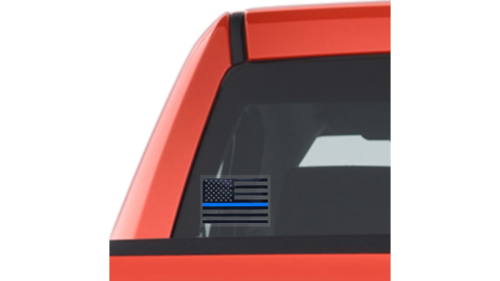 Rothco Transparent Thin Blue Line Flag Decal, Small, 12930-S