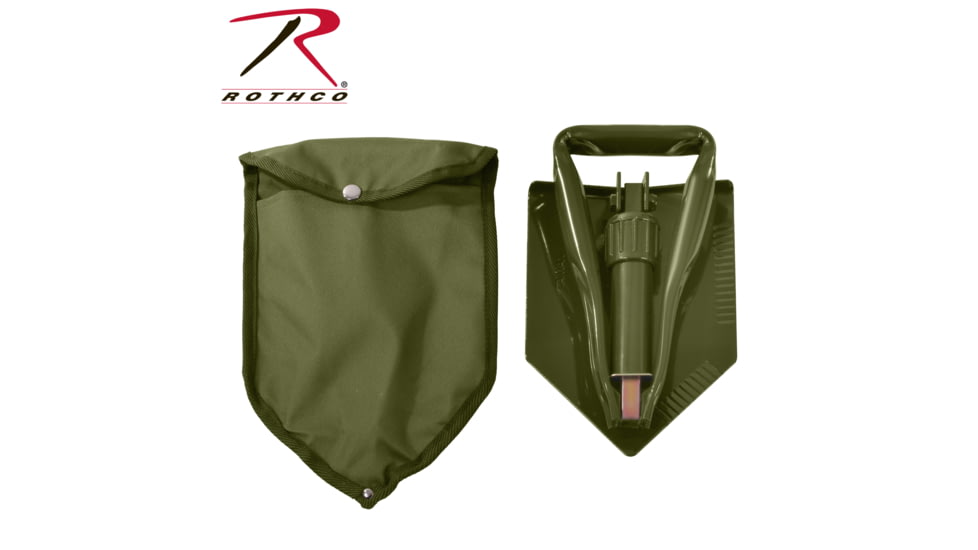 Rothco Tri-Fold Shovel, Green, 828