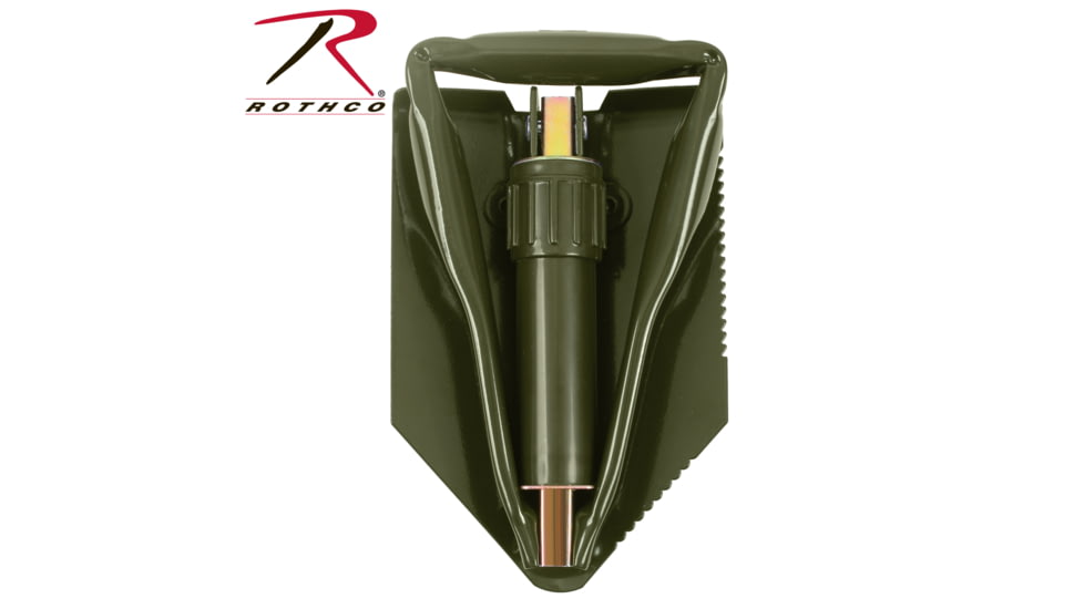 Rothco Tri-Fold Shovel, Green, 828