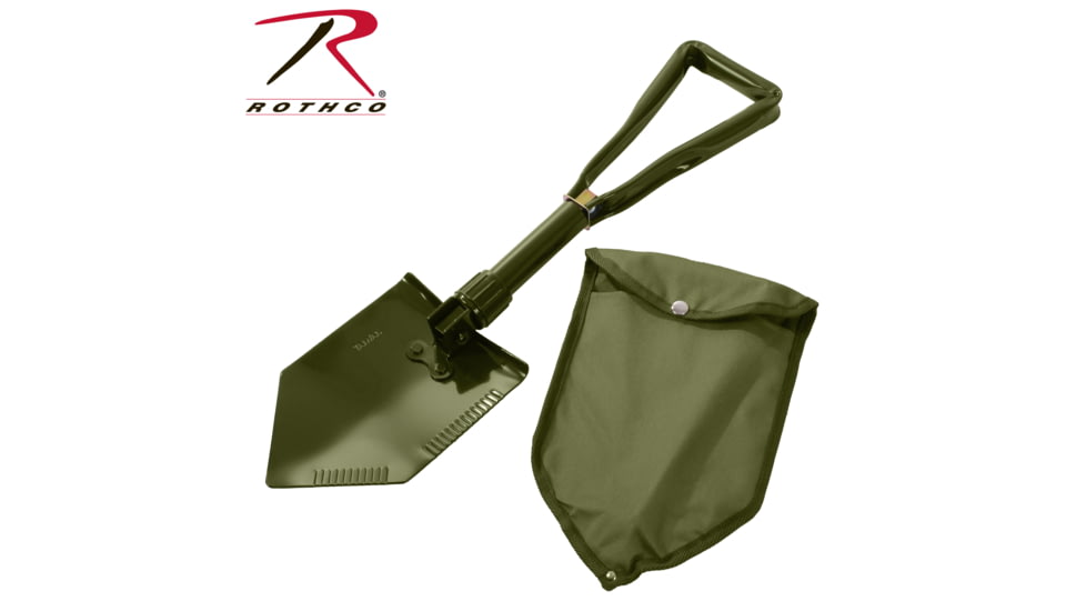 Rothco Tri-Fold Shovel, Green, 828