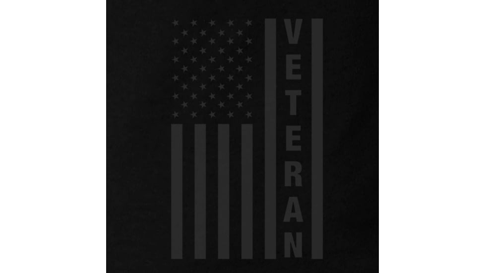 Rothco Veteran Flag T-Shirt - Mens, Black, Small, 27930-Black-S
