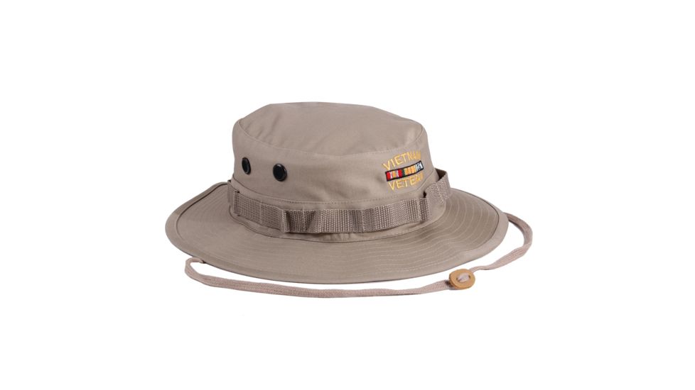 Rothco Vietnam Veteran Boonie Hat, Khaki, 7, 55938-Khaki-7