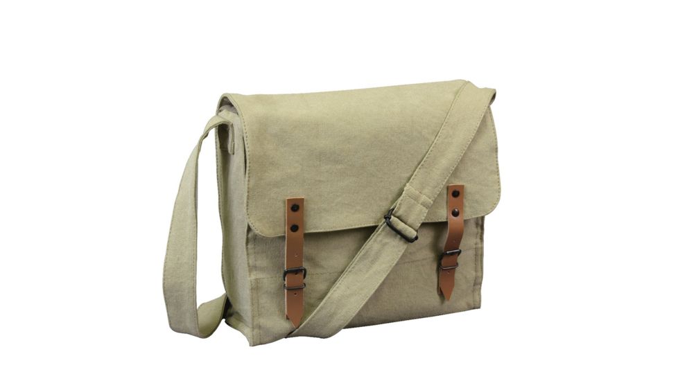 Rothco Vintage Canvas Medic Bag, Khaki, 9122-Khaki
