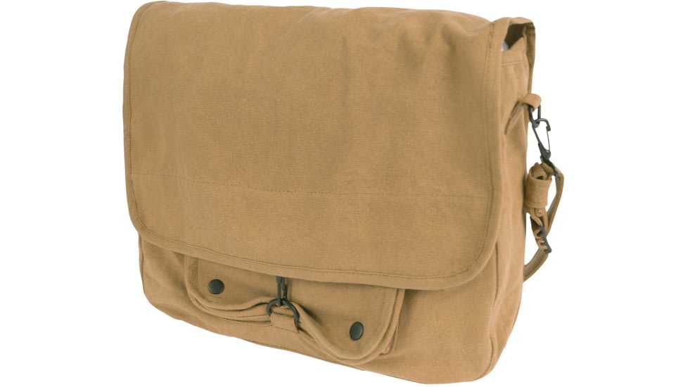 Rothco Vintage Canvas Paratrooper Bag, Coyote Brown, 91280-CoyoteBrown