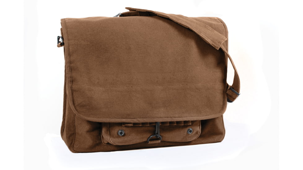 Rothco Vintage Canvas Paratrooper Bag, Khaki, 9138-Khaki