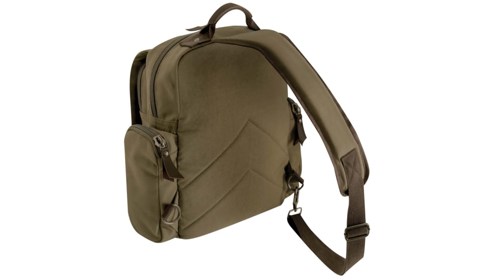 Rothco Vintage Canvas Sling Backpack, Vintage Olive Drab, 5968-VintageOliveDrab