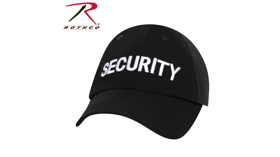 Rothco Security Mesh Back Tactical Cap, Black, 3517